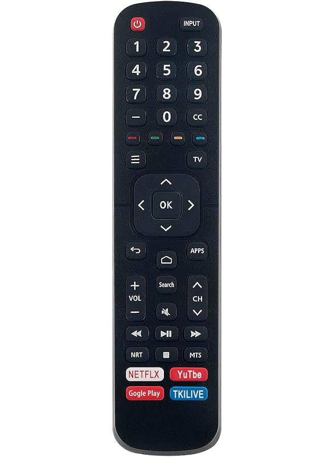The Bros ERF2B60H Replacement Remote Compatible with Hisense Smart TV 65H6510G 75H6510G 85H6510G HU120L5 55H9F 55H8F 65H8F 50H8F 50H6510G 55H6510G 43H6570F - Image 1