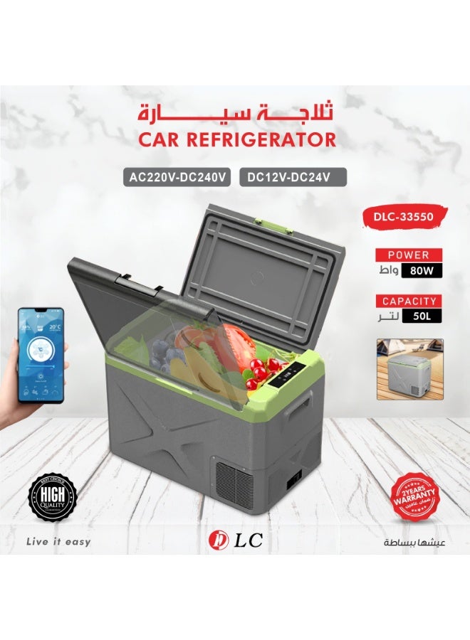 50L Car Fridge Freezer Portable Compressor Car Refrigerator