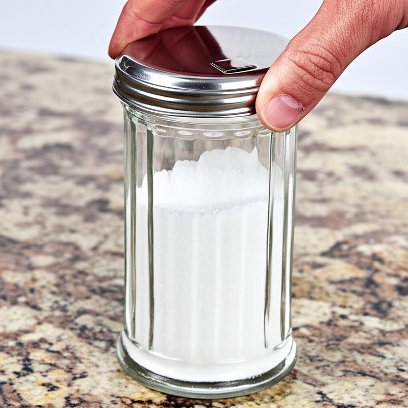 BNYD Glass Sugar Shaker Dispenser Pourer, 5.5 inch - Image 1