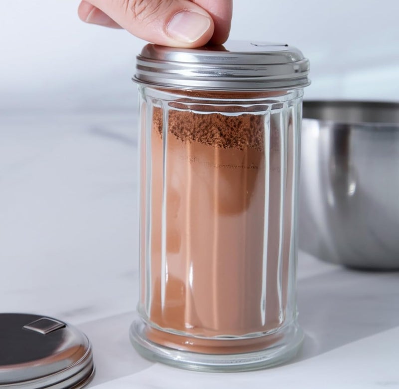 BNYD Glass Sugar Shaker Dispenser Pourer, 5.5 inch - Image 3