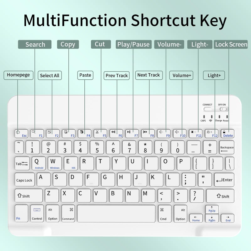 Tablet Case Bluetooth Keyboard Protective Case Magnetic Keyboard Protective Case For iPad10 Generation 10.9 inch 2020/ipad11(2025)A16 - Image 5