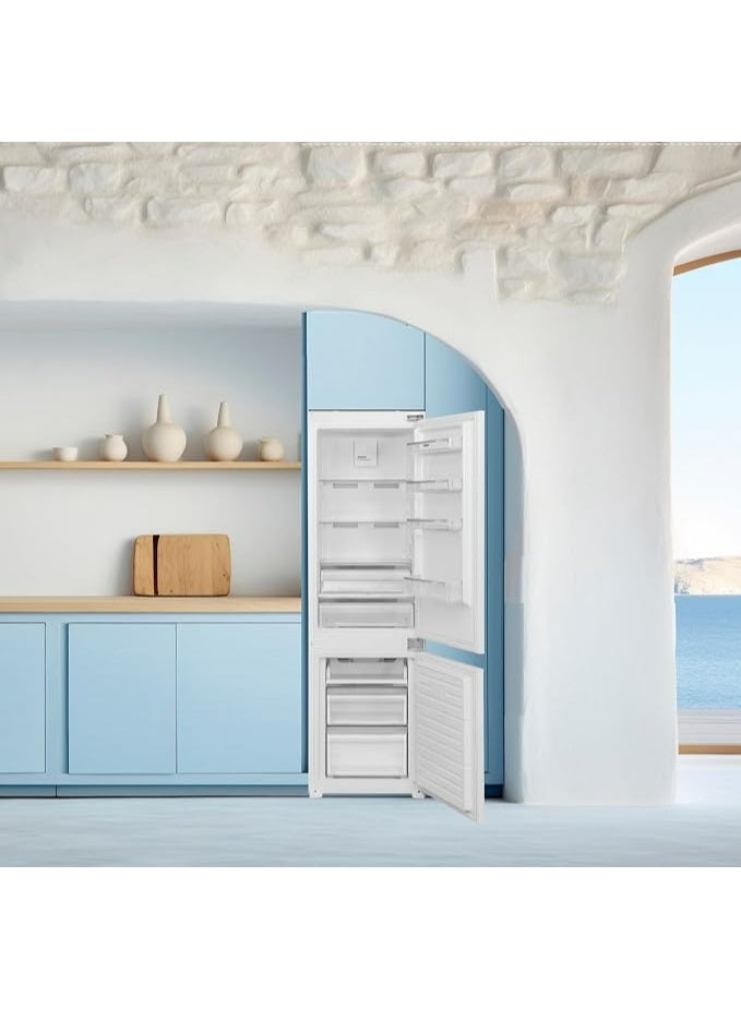 CM 2763 60cm Built-In Combi Fridge Freezer – 250L Capacity Integrated Refrigerator with Compact Modern Design - Image 4