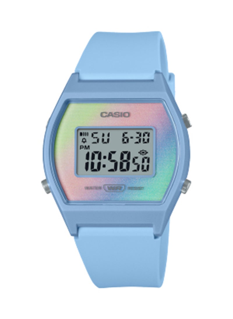 CASIO - Girls Digital Hexagon Shape Resin Wrist Watch LW-205-2ADF - 35 Mm - Image 1