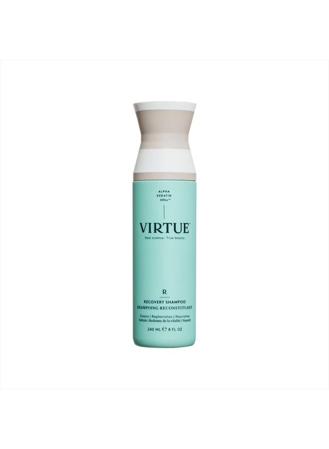 VIRTUE Recovery Shampoo 8 FL OZ | Alpha Keratin Repairs Dry, Damaged Hair | Sulfate Free, Paraben Free, Color Safe, Vegan - Image 1