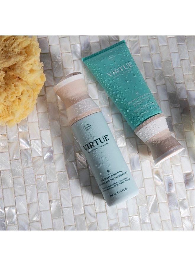 VIRTUE Recovery Shampoo 8 FL OZ | Alpha Keratin Repairs Dry, Damaged Hair | Sulfate Free, Paraben Free, Color Safe, Vegan - Image 4