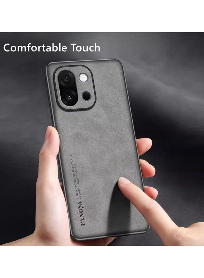 For Oneplus 15 Case， Camera Lens Protection，Imitation Sheepskin Leather Case Matte Bumper ，Military Grade Protection， Premium Texture Shockproof Oneplus 15 5G Cover - Image 5