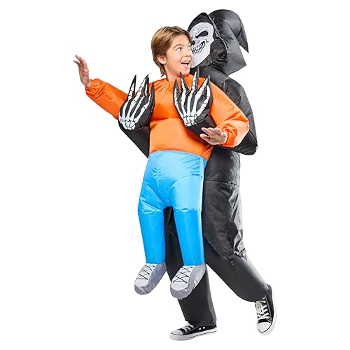 Rubies Grim Reaper Abduction Inflatable Costume for Kids Unisex One Size - Image 1