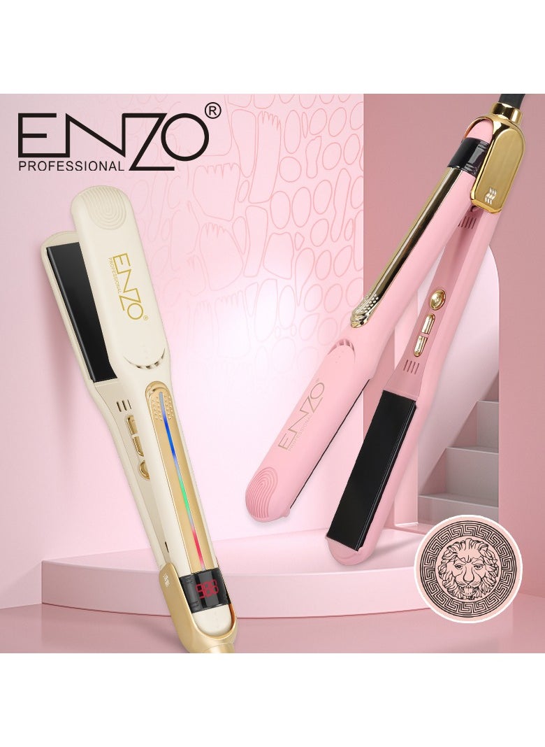 Enzo EN-2401 Hair Straightener – Collagen-Infused Ceramic Plates for Salon-Quality Styling