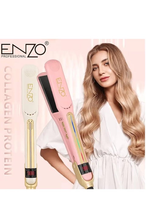 Enzo EN-2401 Hair Straightener – Collagen-Infused Ceramic Plates for Salon-Quality Styling