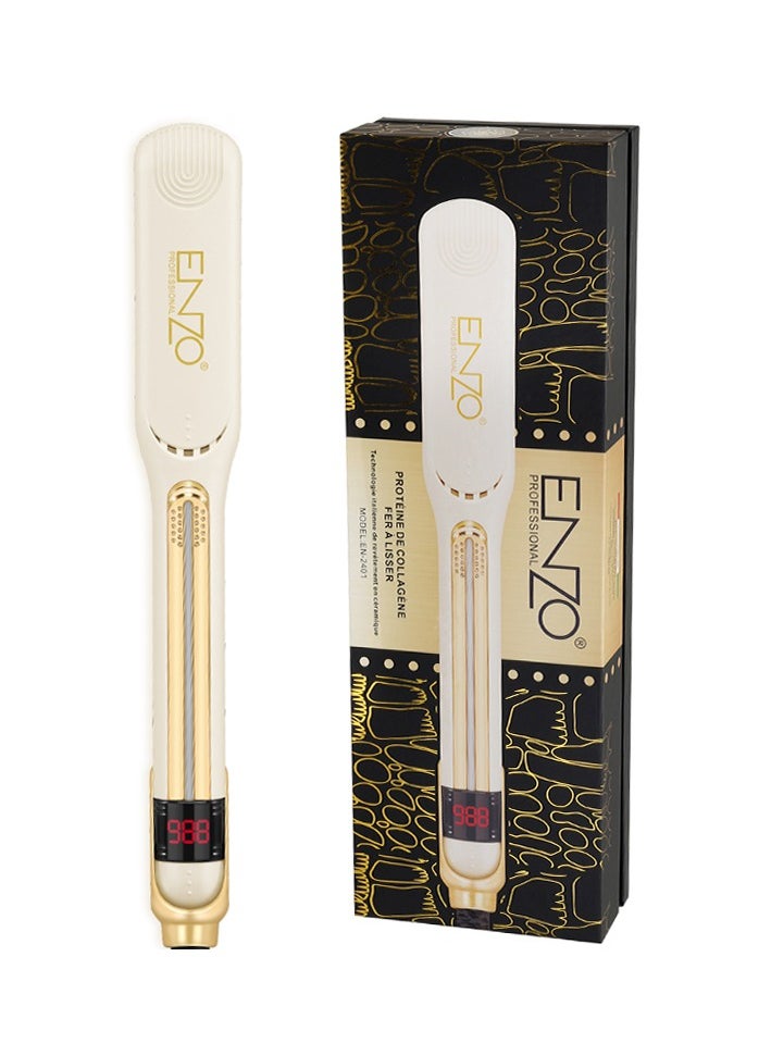 Enzo EN-2401 Hair Straightener – Collagen-Infused Ceramic Plates for Salon-Quality Styling