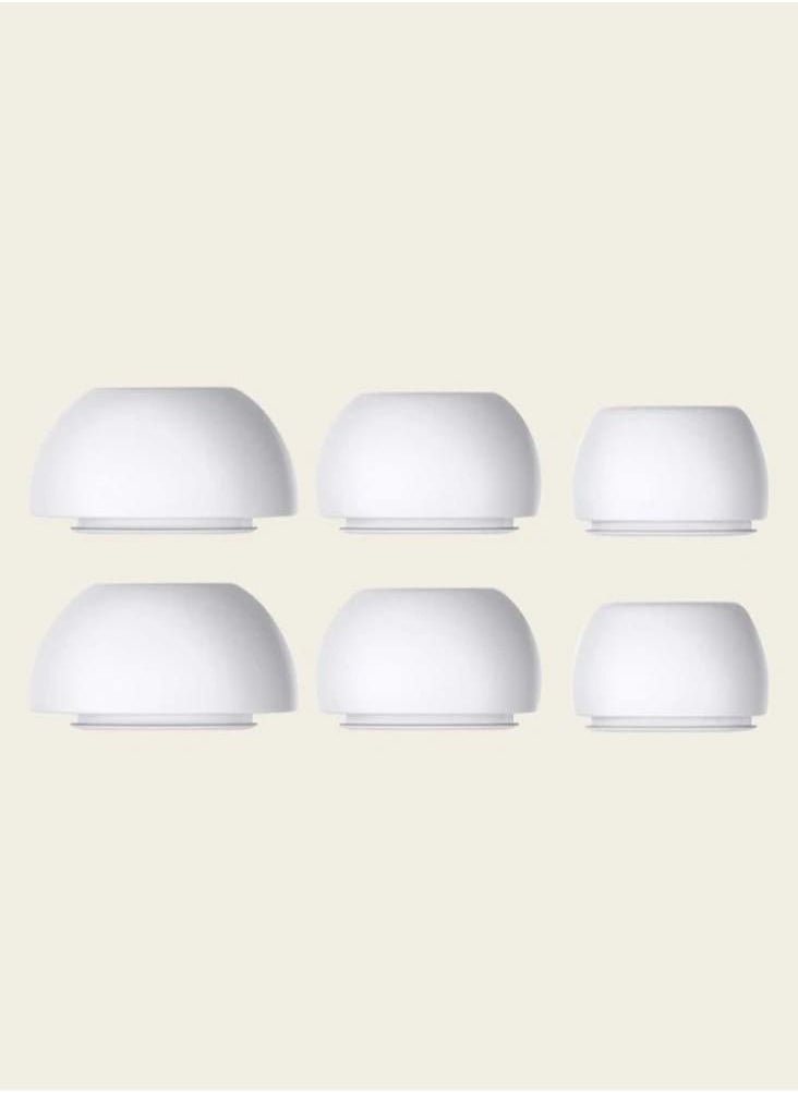 3 Pairs Compatible Airpods Pro and Airpods Pro 2nd Generation Replacement Silicone Earbuds with Noise-Cancelling Holes to Fit the Charging Case (S/M/L)
