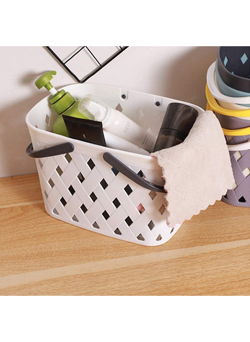 Homies HOMIES, Plastic Organizer Storage Basket with Handles, Shower Caddy Tote Storage Bins for Bathroom, Kitchen, Dorm Room, Bedroom, Multicolor  - Image 3