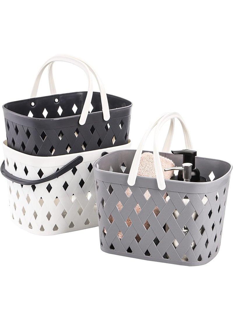 Homies HOMIES, Plastic Organizer Storage Basket with Handles, Shower Caddy Tote Storage Bins for Bathroom, Kitchen, Dorm Room, Bedroom, Multicolor  - Image 5