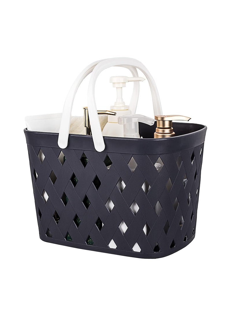 Homies HOMIES, Plastic Organizer Storage Basket with Handles, Shower Caddy Tote Storage Bins for Bathroom, Kitchen, Dorm Room, Bedroom, Multicolor  - Image 2