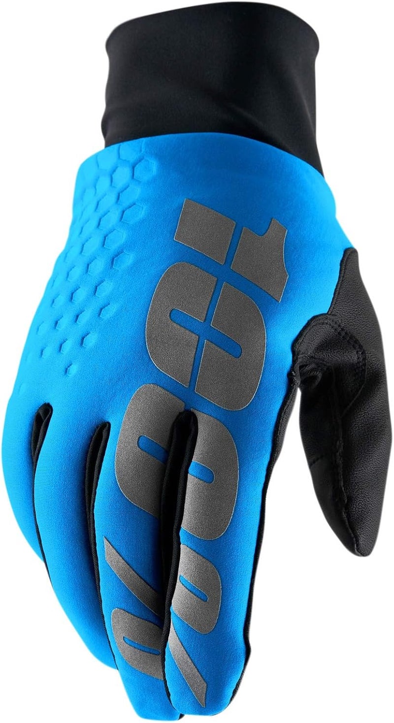 100% Hydromatic Brisker Gloves - Cyan Blue
