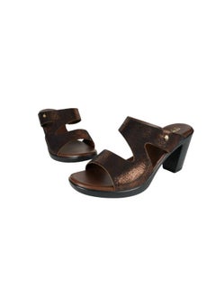 Michelle Morgan 092-2760 Michelle Morgan Ladies Fashion Heeled Sandals 214RJ993 Brown  - Image 2