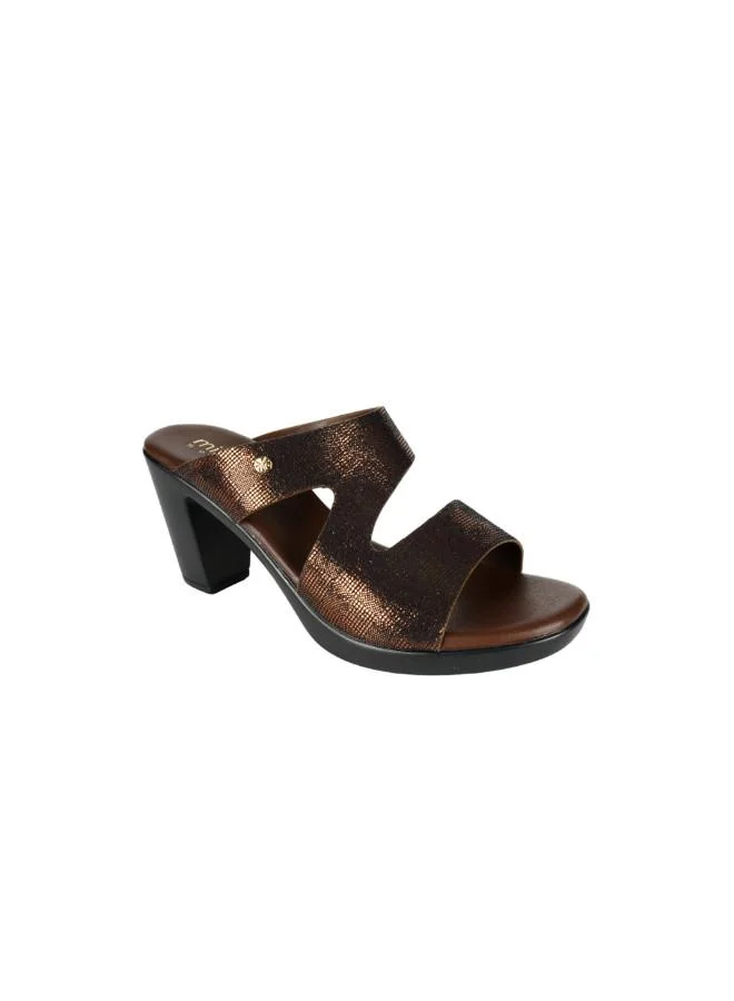 ميشيل مورجان 092-2760 Michelle Morgan Ladies Fashion Heeled Sandals 214RJ993 Brown