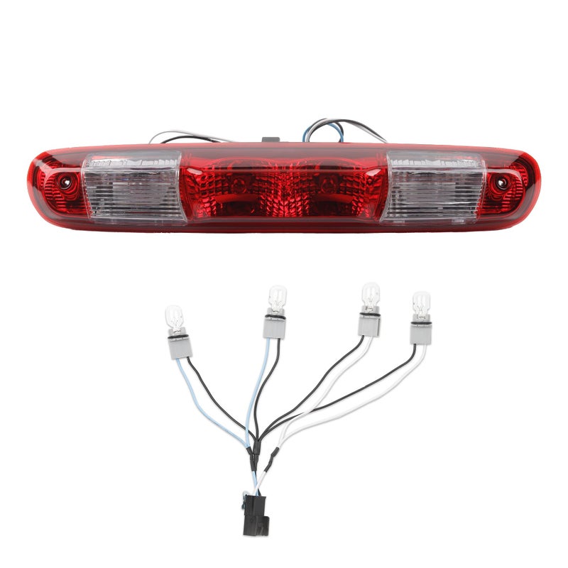 مصباح الفرامل العلوي الأحمر المركزي الخلفي Dasbecan GM25890530 متوافق مع GMC Sierra و Chevy Silverado 2007-2013 استبدال 923247 مصباح LED هيكل أحمر مصباح الفرامل الثالث