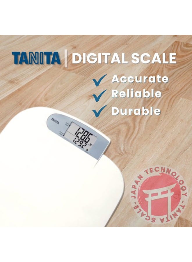 TANITA Tanita HD-351 Japan Technology Digital Bathroom Weight Scale- 440 lbs Capacity - Accurate & Precise with 5 Multi-User Convenience, Previous & Current Weight Memory - 2" Easy to Read Large Display - Image 3