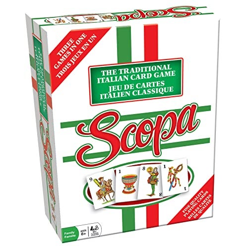 Outset Media : Scopa (Bilingual)- 3 Games in 1, Develops Critical Thinking Skills - Image 1