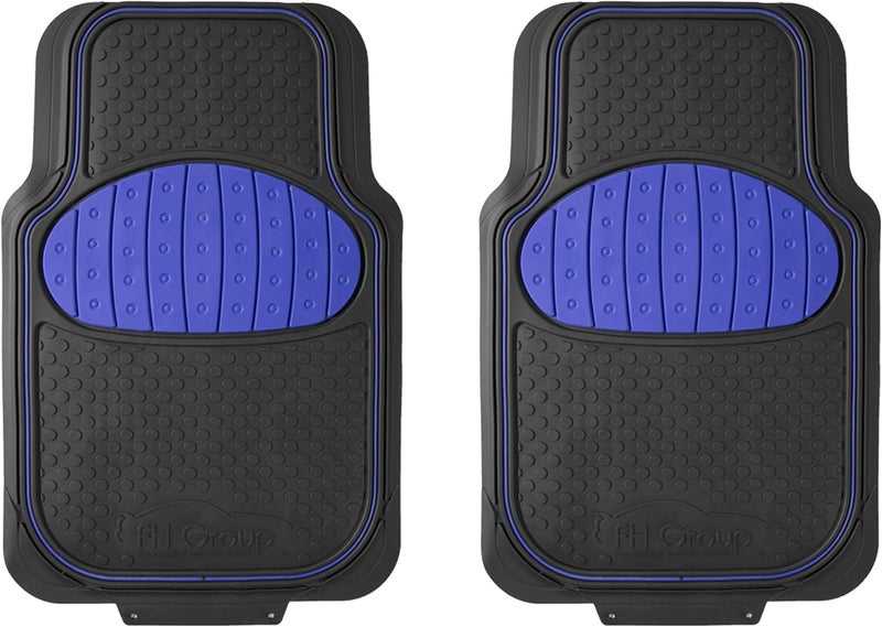 أف أتش جروب مجموعة FH F11500 أزرق Climaproof™ للحماية من جميع الأحوال الجوية، ملاءمة عالمية، حصائر أرضية سيارات مطاطية ثقيلة زرقاء اللون، تناسب معظم السيارات وسيارات الدفع الرباعي والشاحنات (مجموعة كاملة قابلة للقص لتناسب المقاس) - Image 5