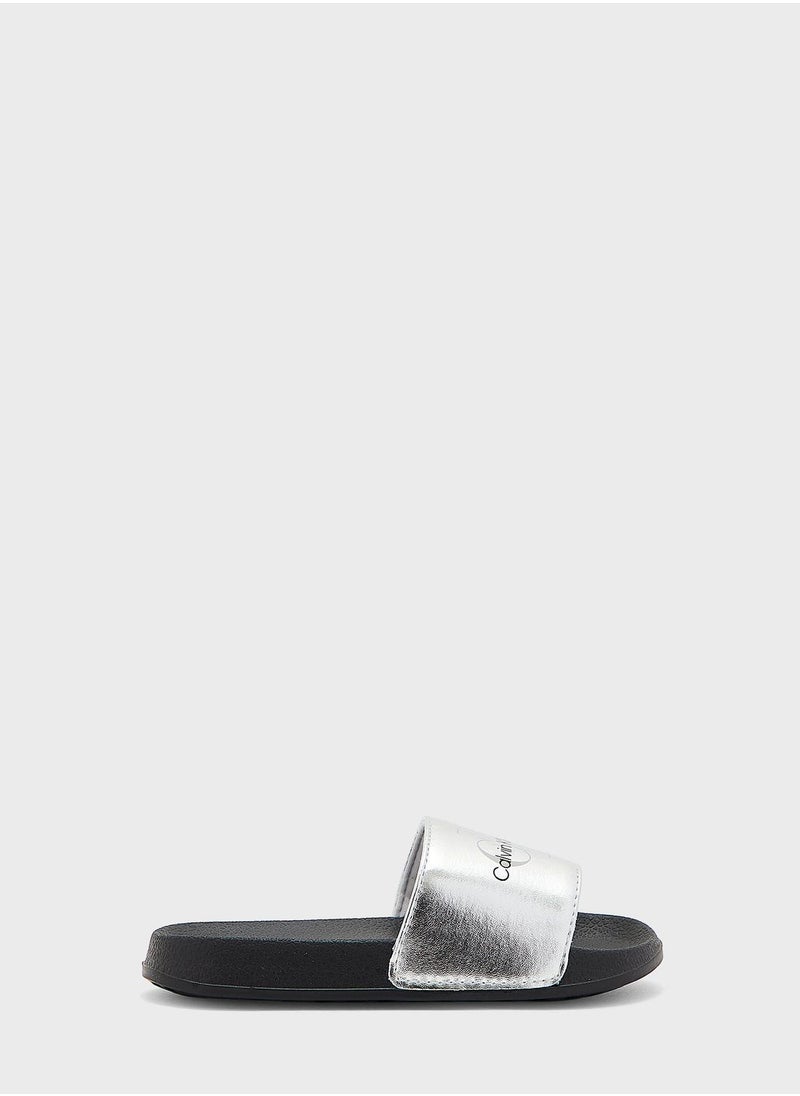 Calvin Klein Jeans - Kids Logo Slides - Image 1