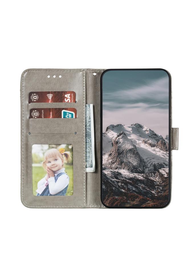 S-TOP Case For Samsung Galaxy A54 5G Sun Mandala Embossing Pattern Phone Leather Case - Image 4