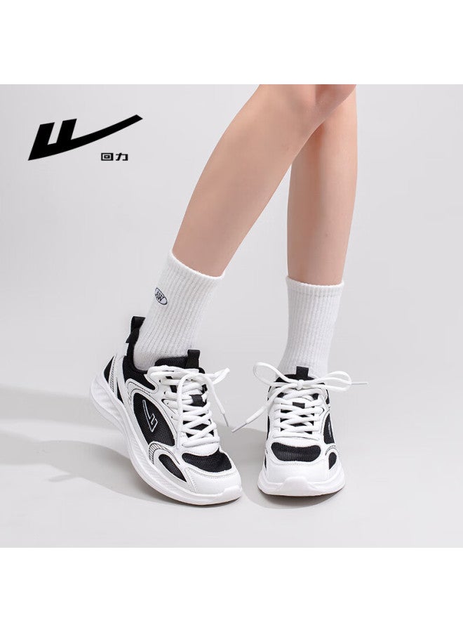 Warrior Women's Breathable Sports Shoes Soft Bottom Lightweight Casual Running Shoes 3022 White/black - Single Mesh Style Size 38
