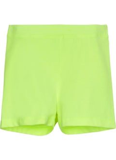 Neon Yellow Basic Girls Dance Shorts
