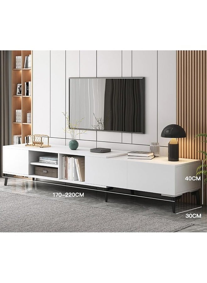 كيكي - طاولة تلفزيون بتصميم عصري مع رفوف للتخزين 220 سم - Image 1