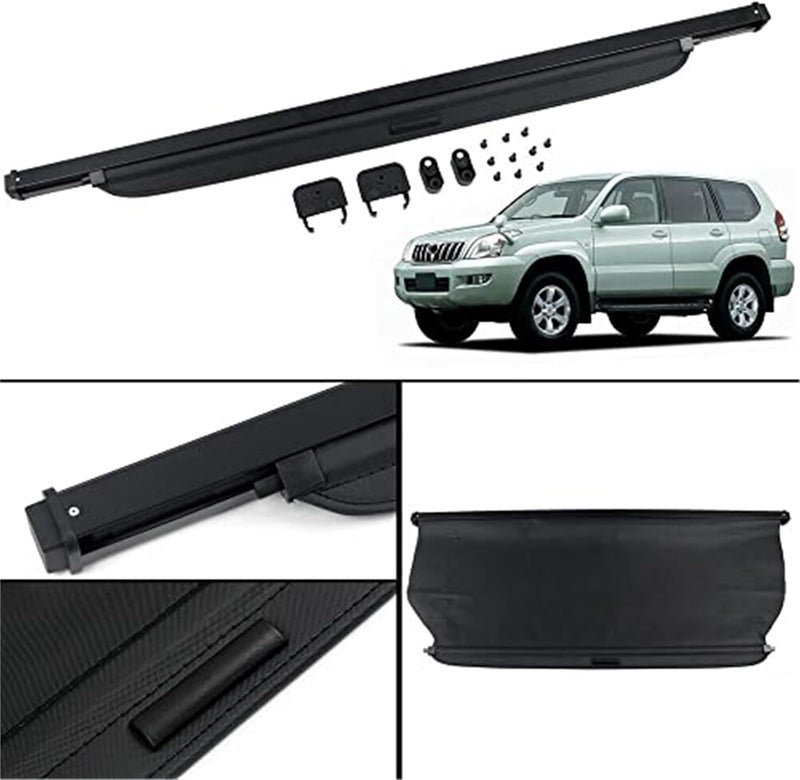 DEMULAX Retractable Rear Cargo Cover for Lexus GX 470 - Image 4