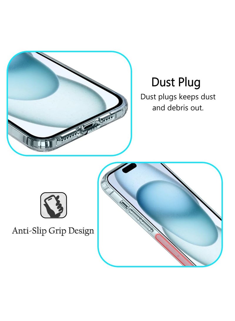 DIGI CORE iPhone 15 Plus Case Crystal Clear iPhone 15 Plus Case 6.7 inch Anti-Yellowing Military Drop Protection Shockproof Protective Phone Case 6.7 inch For iPhone 15 Plus - Image 2