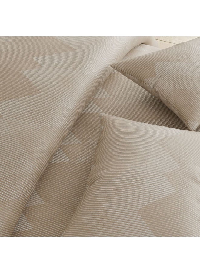 DANUBE HOME AW25 OxFord Reverie DJ8698 Jacquard Super King Comforter Set - 7 Pieces, Beige, Luxurious Polyester Cotton Bedding, Multi Color, 260x260 cm - Image 3