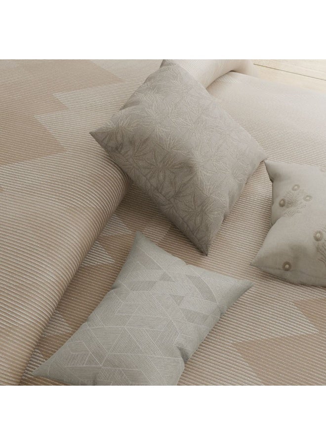 DANUBE HOME AW25 OxFord Reverie DJ8698 Jacquard Super King Comforter Set - 7 Pieces, Beige, Luxurious Polyester Cotton Bedding, Multi Color, 260x260 cm - Image 1