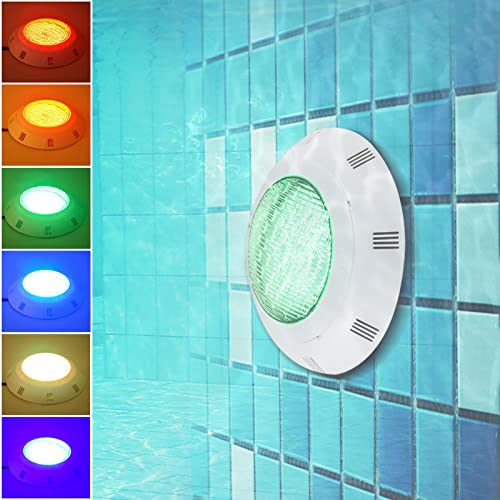ZHFEISY 11.6Inch Pool Lights for Inground Pool, AC12V 45w Color Changing LED Inground Pool Light with Remote, Underwater Swimming Pool Lights w/ 4.9Feet Cord, NO Transformer, Fit for Pool Wall - Image 2