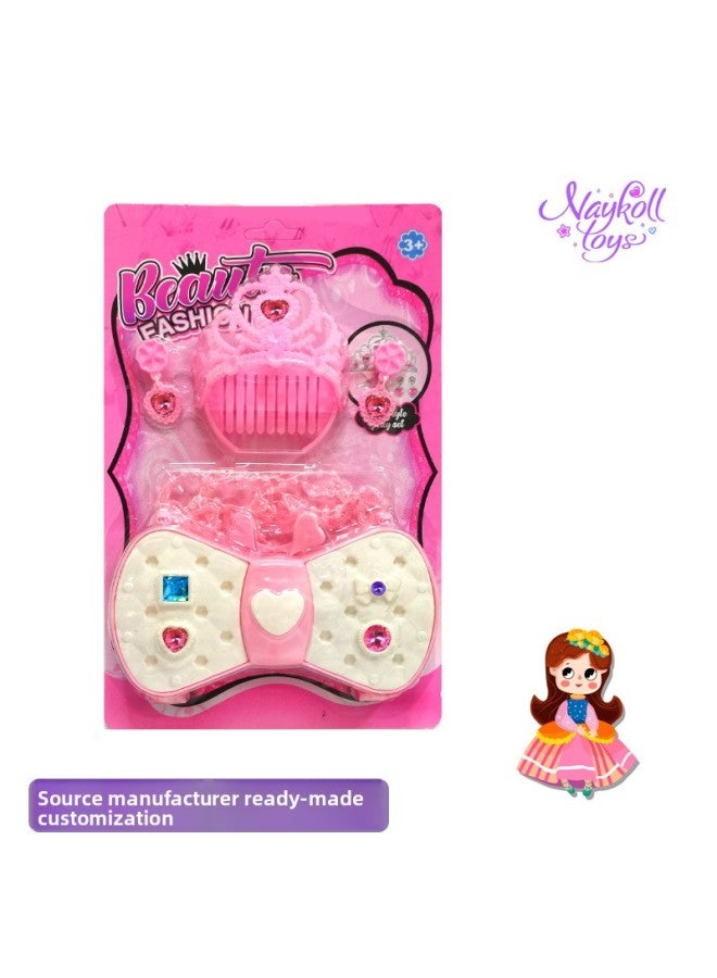 Amazon Cross Border Children's Play Home Accessories Toy Princess Crown Magic Wand Headband Earrings Ring Suit 