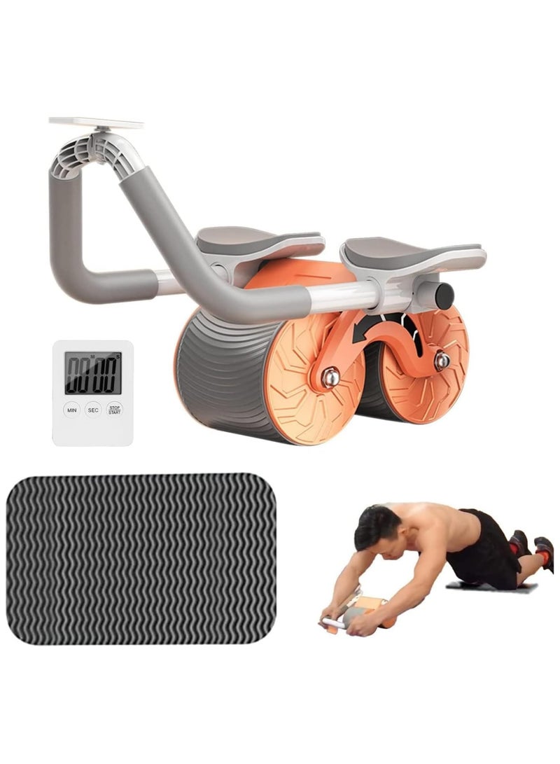 ELTRAZONE Automatic Rebound Abdominal Wheel, 4d Ab Roller With Elbow Support, Ab Wheel Roller With Knee Mat, 2 In 1 Ab Roller Wheel & Plank Trainer For Core Strength Training Home Gym Fitness - Image 1