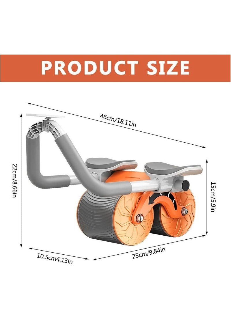 ELTRAZONE Automatic Rebound Abdominal Wheel, 4d Ab Roller With Elbow Support, Ab Wheel Roller With Knee Mat, 2 In 1 Ab Roller Wheel & Plank Trainer For Core Strength Training Home Gym Fitness - Image 3