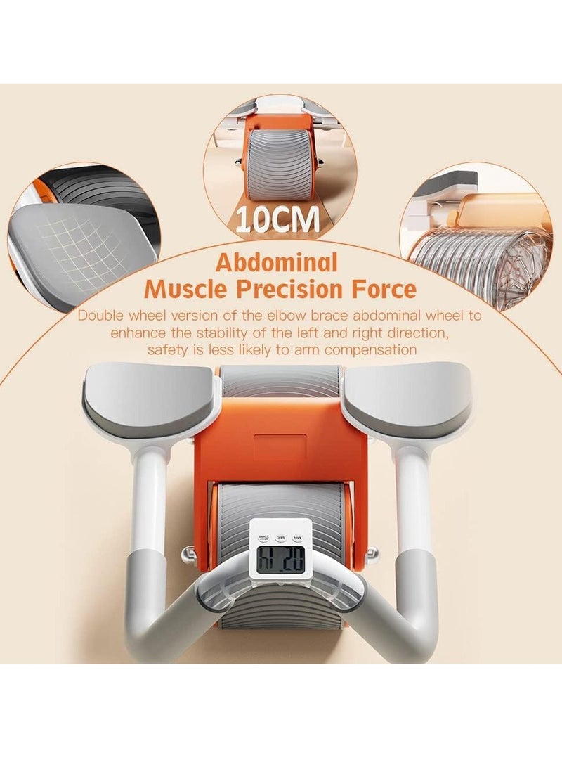 ELTRAZONE Automatic Rebound Abdominal Wheel, 4d Ab Roller With Elbow Support, Ab Wheel Roller With Knee Mat, 2 In 1 Ab Roller Wheel & Plank Trainer For Core Strength Training Home Gym Fitness - Image 2