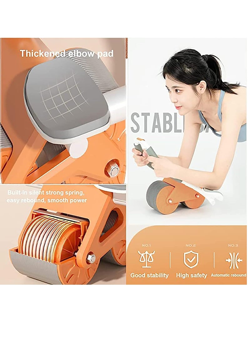 ELTRAZONE Automatic Rebound Abdominal Wheel, 4d Ab Roller With Elbow Support, Ab Wheel Roller With Knee Mat, 2 In 1 Ab Roller Wheel & Plank Trainer For Core Strength Training Home Gym Fitness - Image 4