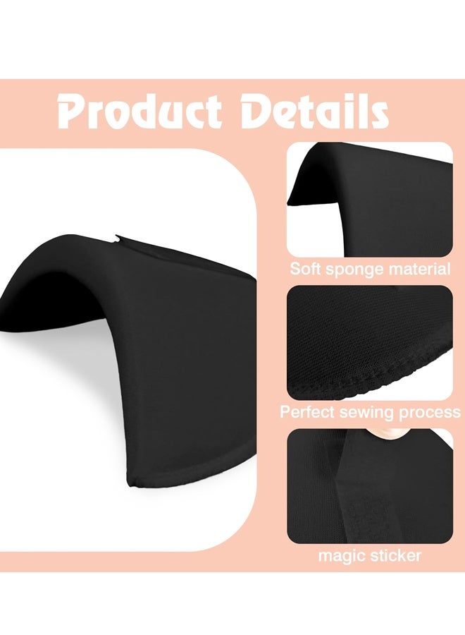 4 Pairs Set-in Shoulder Pads,Thickening Foam Shoulder Pads for Womens Clothing Sewing,for Sloping High Low Shoulders Blazer Suit - Image 3