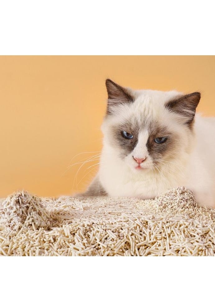 Tofu Cat Litter, Flushable Clumping Cat Litter Pellets, Pure Natural Pretty Dust-Free Kitty Litter, Low Tracking,  Ultra Absorbent Cat Litter 6L, 2.5KG/bag, Pack of 1（Green tea flavor) - Image 3
