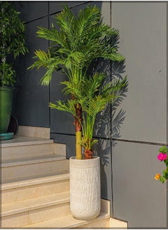 Yatai Concrete Vase, Cylinder Shape Modern Plant Pot With Drainage Hole, Stylish Textured Design Floor Vase For Flowers, (L) - pzsku/Z6AA3C35FEC943966619AZ/45/_/1729743912/12e68904-30f6-4a74-857b-586b878b1a40