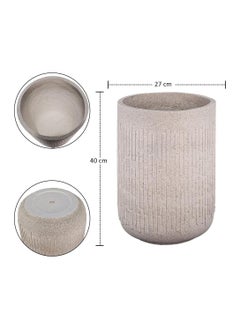 Yatai Concrete Vase, Cylinder Shape Modern Plant Pot With Drainage Hole, Stylish Textured Design Floor Vase For Flowers, (L) - pzsku/Z6AA3C35FEC943966619AZ/45/_/1729743932/664c6186-8cad-4bba-8480-b69a9412ba2c