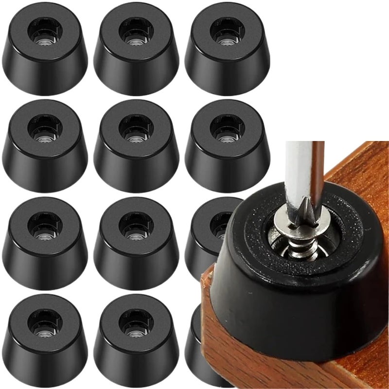 Non Slip Rubber Pads Floor Protectors 80pcs Chair Leg Cover Furniture Mat 12x8x7mm - Image 3
