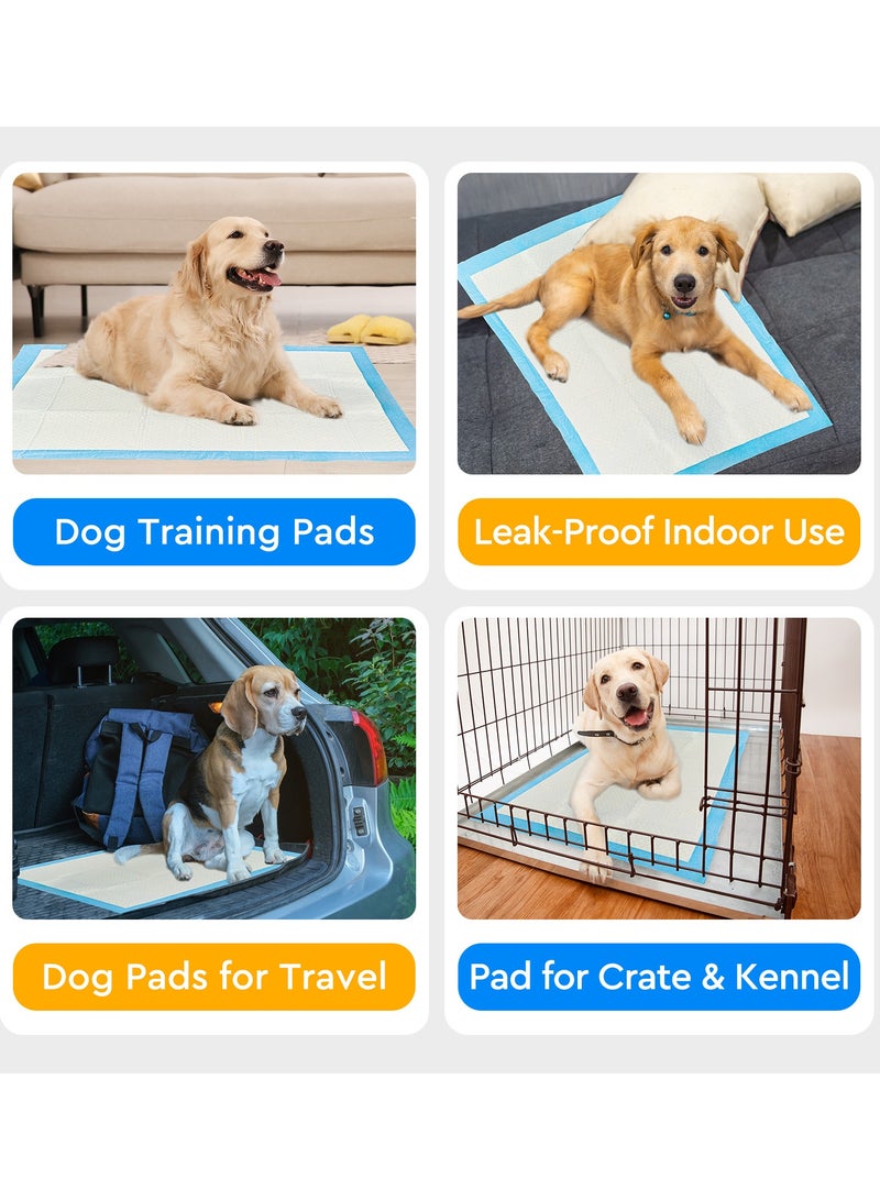 ANTIER Pee Pads for Dogs， M  45x60CM, Double thickened urine pad， Odor-Control & Super Absorbent, Pet Urine Pad, 7-Layer Quick Dry & Leak-Proof with Adhesive Tabs, Disposable (150 Counts) - Image 4