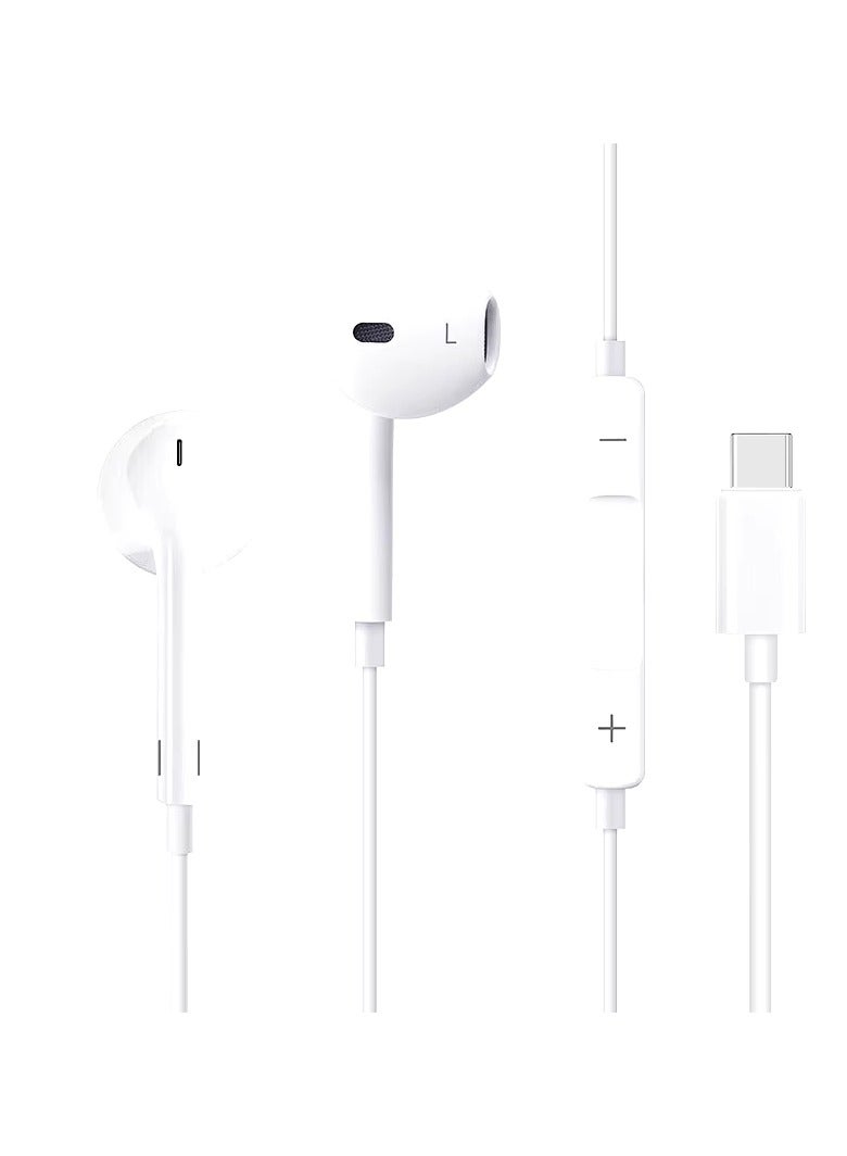 YEZLER Y09 Type-C Earphones with Microphone, Sound Pro Quality, 1500mm Durable Cable, Type-C Connector, High-Definition Audio - Image 1