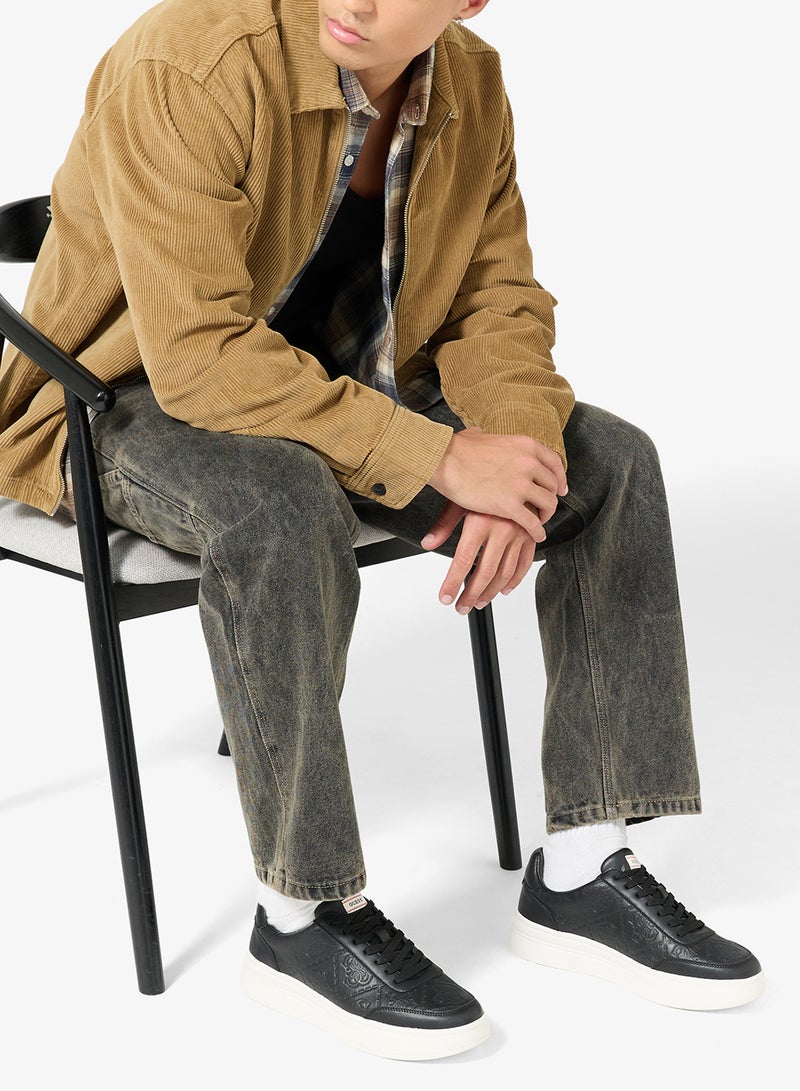 GUESS Lace Up Low Top Sneakers - Image 5