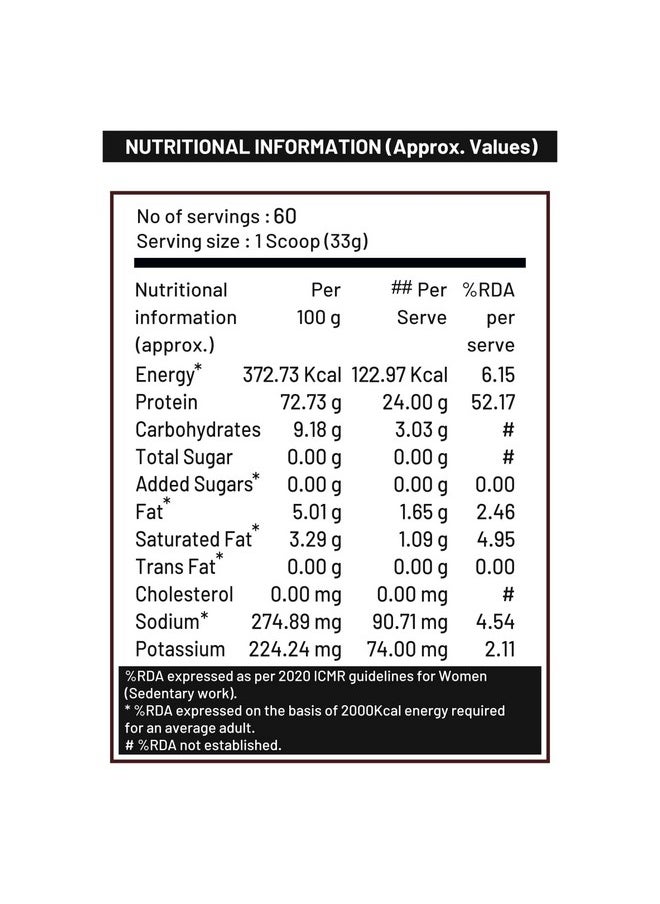 RiteBite Max Protein Whey Protein Irish Chocolate 2Kg| 60 Servings| Digezyme For Enhanced Digestion | 25G Protein | 5.2G Bcaas | Zero Added Sugar | For Adults (Men & Women) | High Protein| Gluten Free| 100% Vegetarian  - Image 4