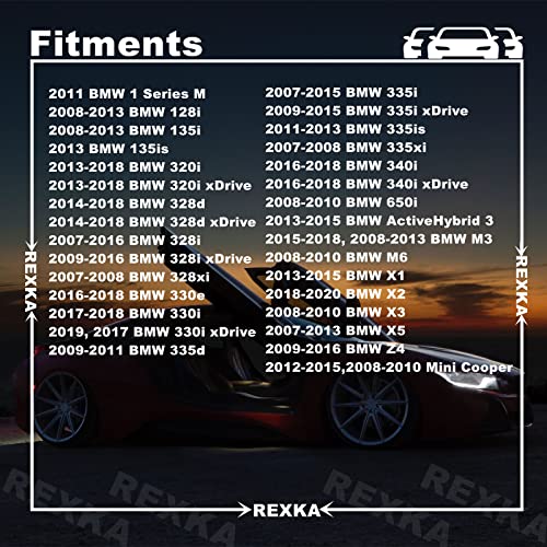 Rexka 20 pcs M4.8-1.61 x 16mm Hex Head Sems Screws for BMW Wheel Arch Trim Underfloor Coating Rear Trim Cover Underhood Shield 07147129160 E46 E60 E63 E66 E70 E82 E83 E90 07-14-7-129-160 - Image 3